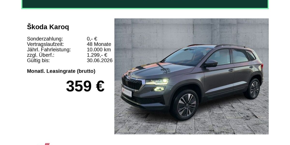 Skoda Karoq 3.726 km 37.470 &euro; Hof 95030