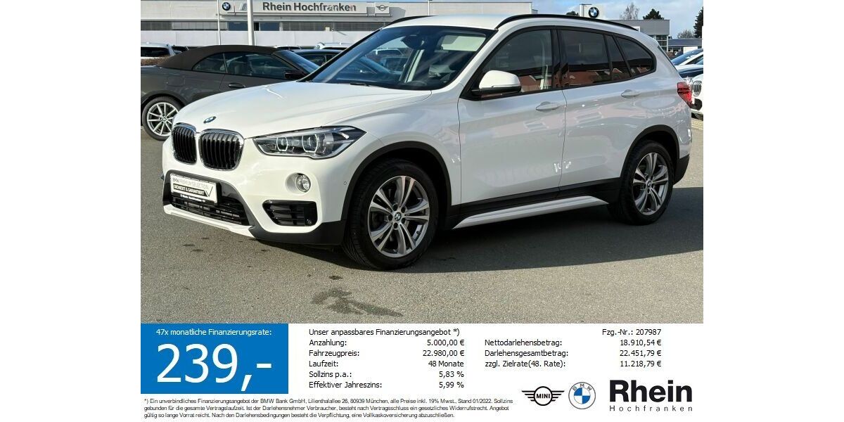 BMW X1 106.450 km 22.360 &euro; Hof 95032
